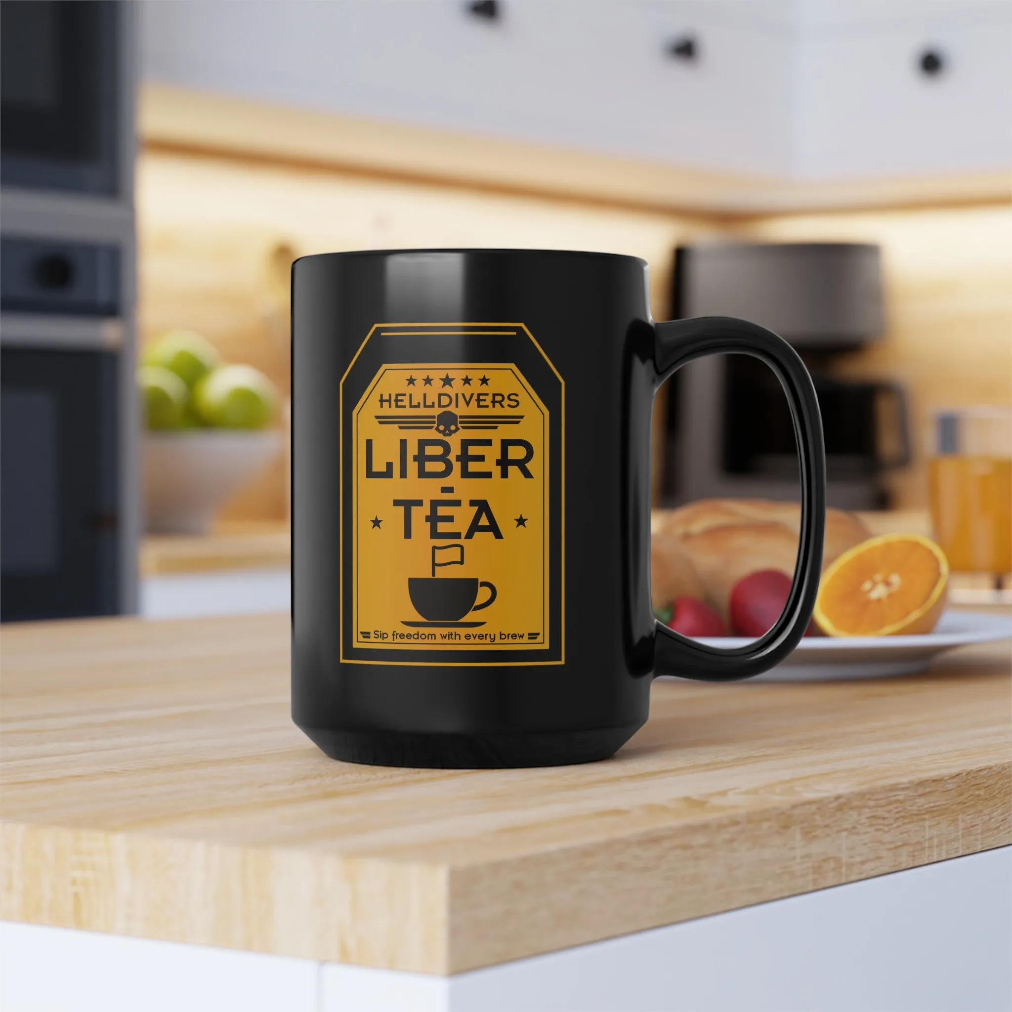 LIBER-TEA Helldivers 2 Black Mug (11oz, 15oz) Liberty Libertea Helldiver Gift For Him Gift For Her Birthday Christmas Valentine Mug