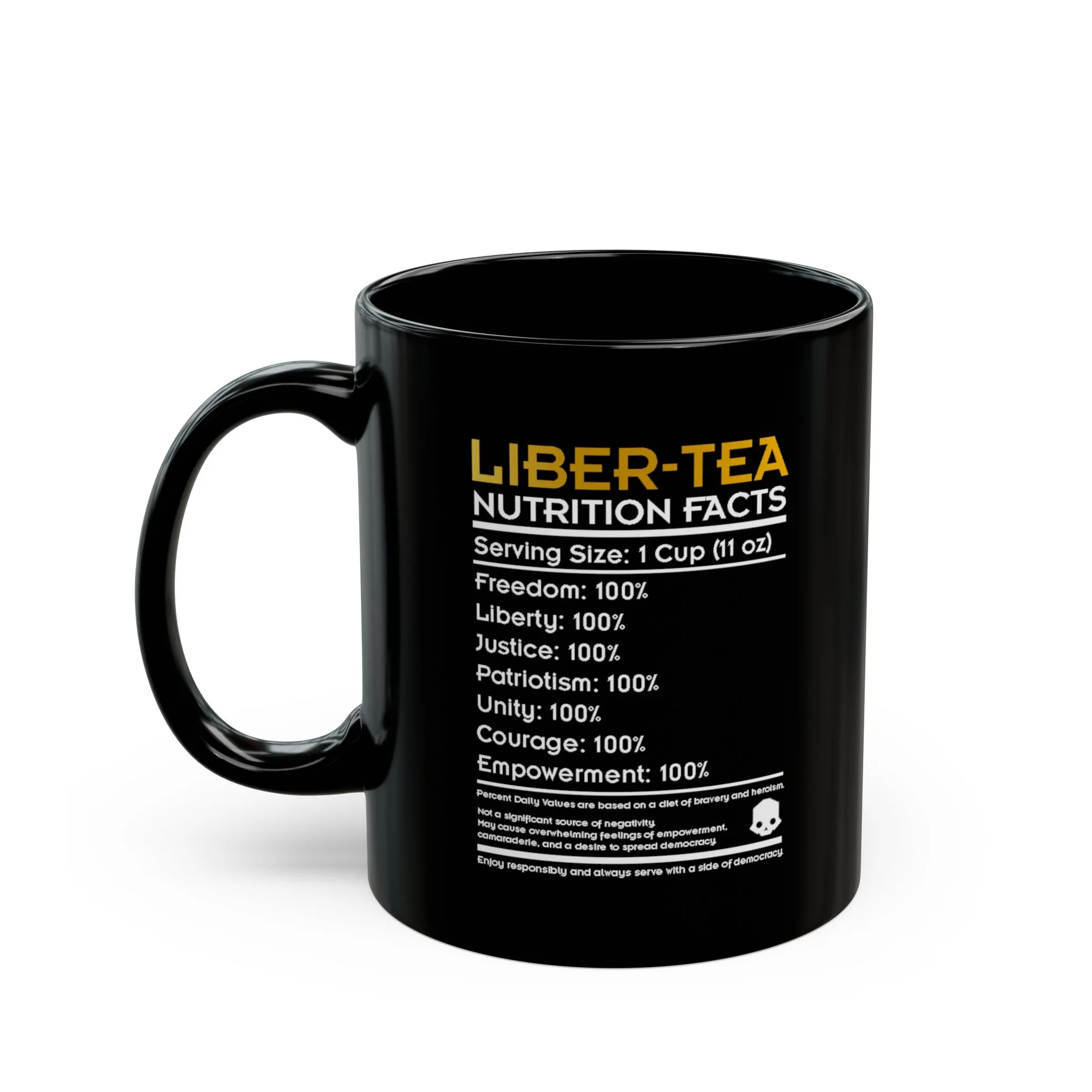 LIBER-TEA Helldivers 2 Black Mug (11oz, 15oz) Liberty Libertea Helldiver Gift For Him Gift For Her Birthday Christmas Valentine Mug