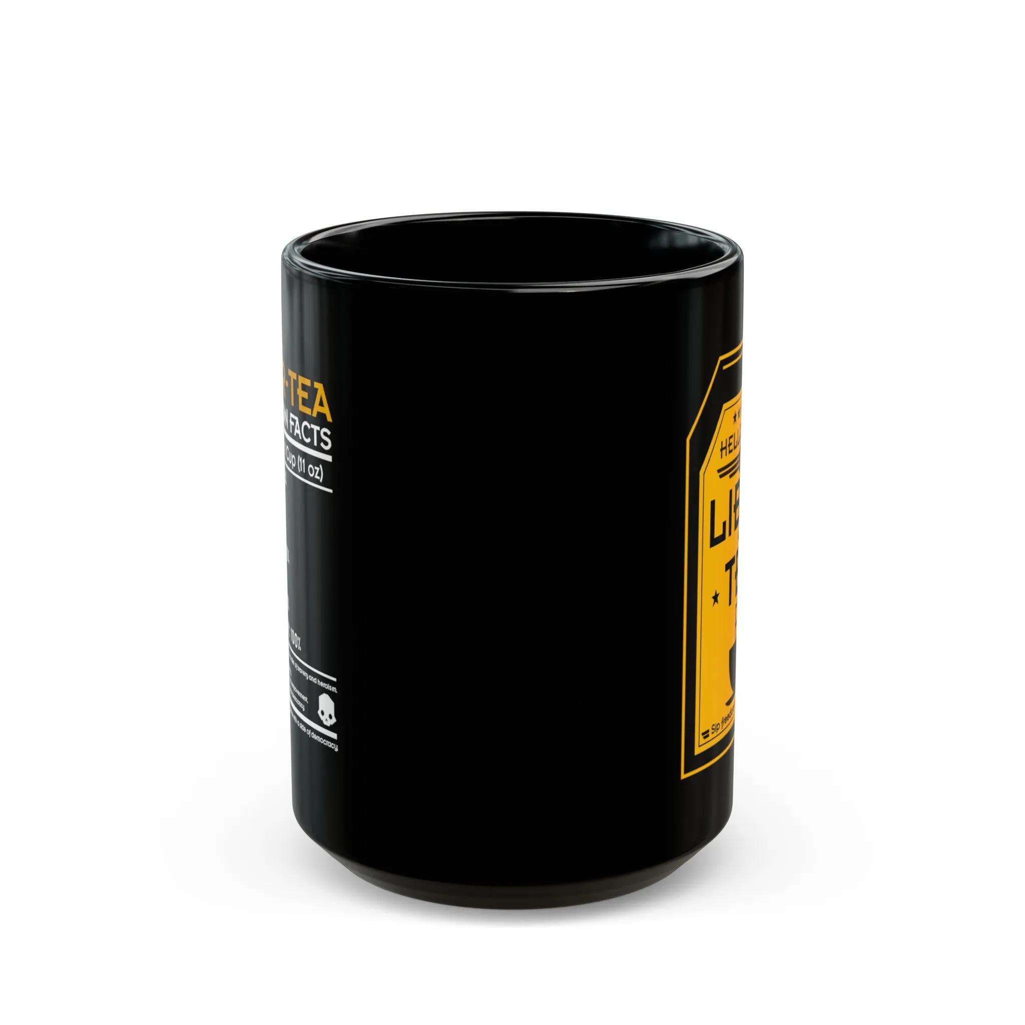 LIBER-TEA Helldivers 2 Black Mug (11oz, 15oz) Liberty Libertea Helldiver Gift For Him Gift For Her Birthday Christmas Valentine Mug