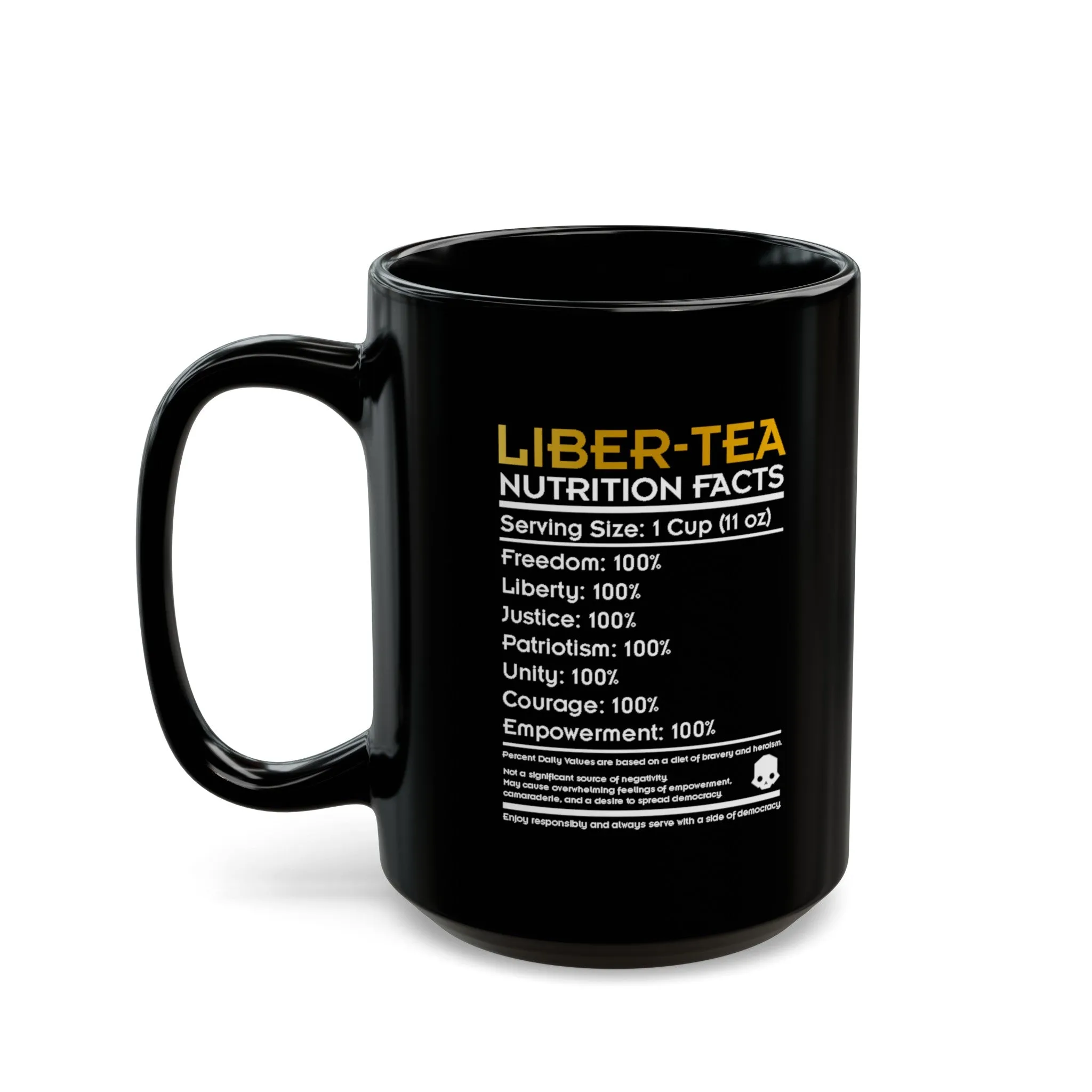 LIBER-TEA Helldivers 2 Black Mug (11oz, 15oz) Liberty Libertea Helldiver Gift For Him Gift For Her Birthday Christmas Valentine Mug