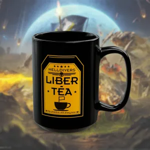 LIBER-TEA Helldivers 2 Black Mug (11oz, 15oz) Liberty Libertea Helldiver Gift For Him Gift For Her Birthday Christmas Valentine Mug