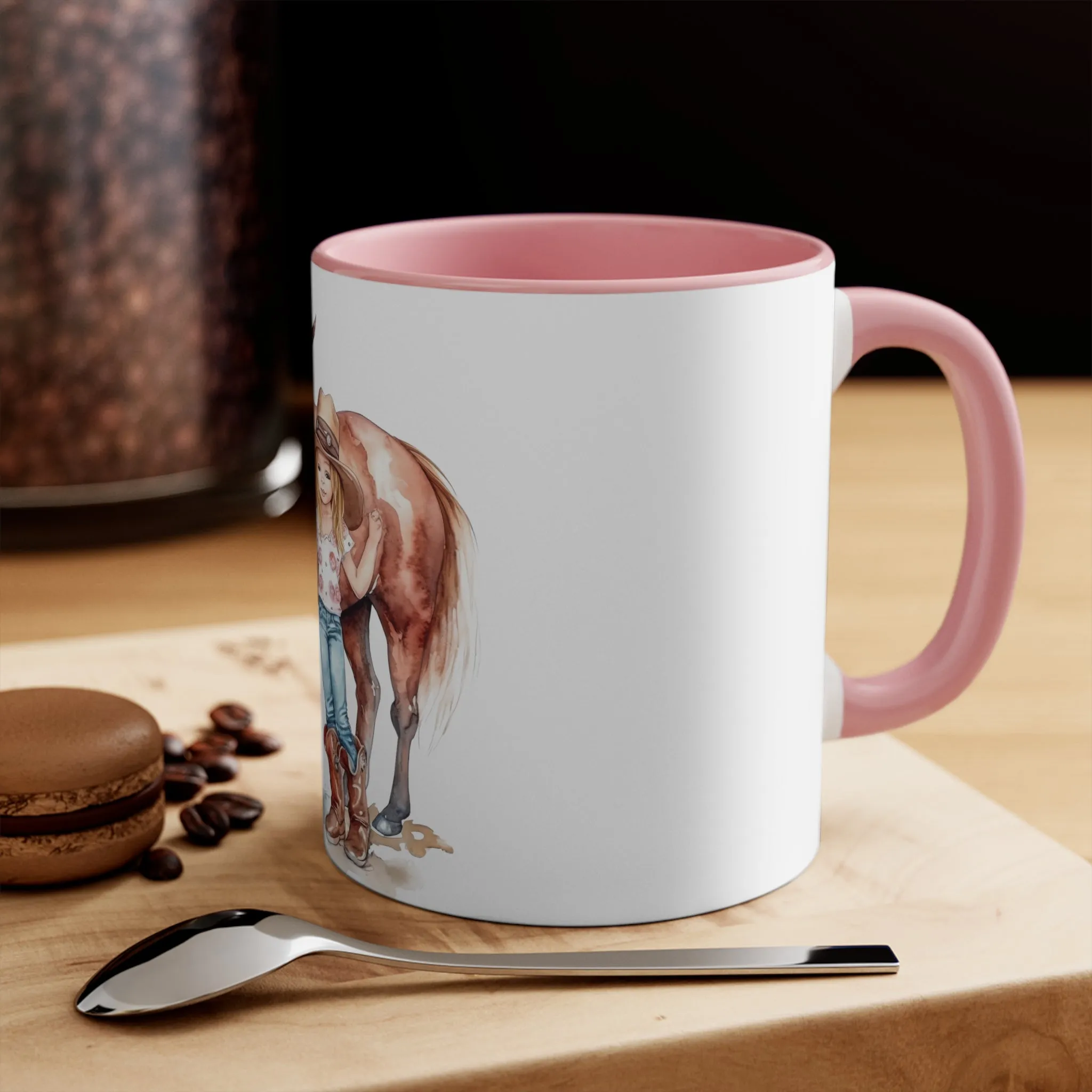 Little girl and her Pony 11oz Mug, Country, Gift, Unique Gift, Pony, Country girl