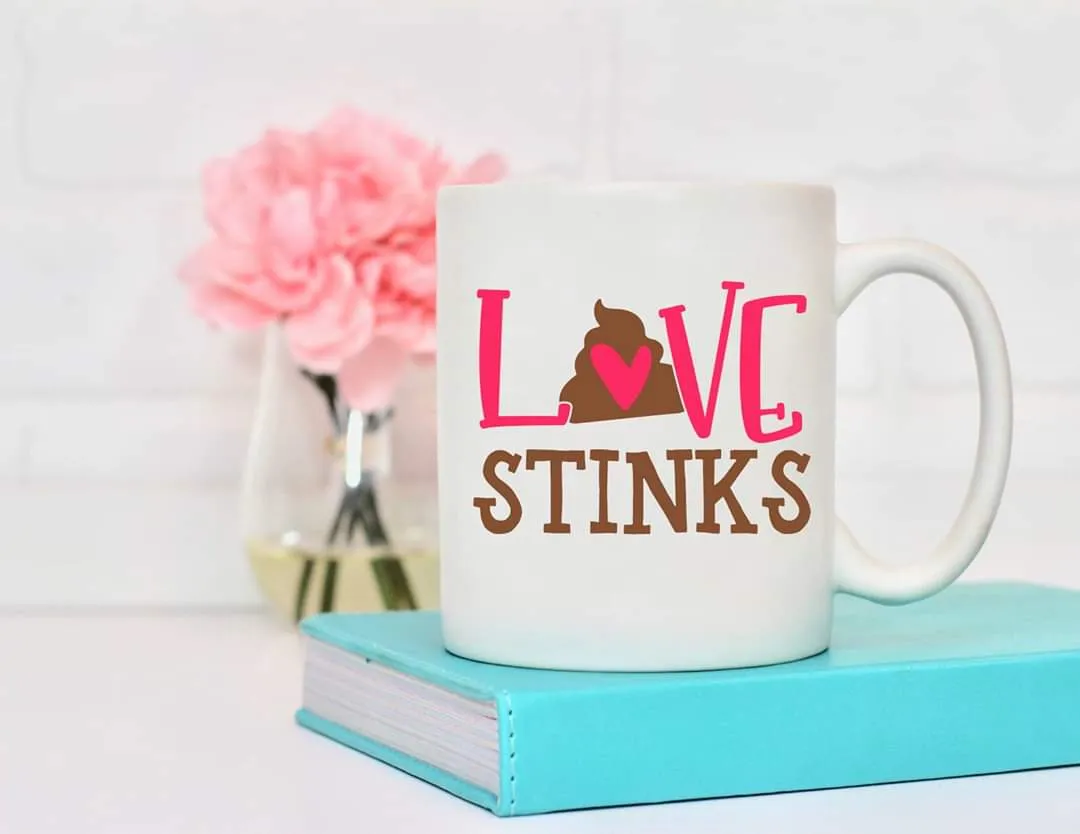 Love Stinks Valentine's Day Coffee Mug