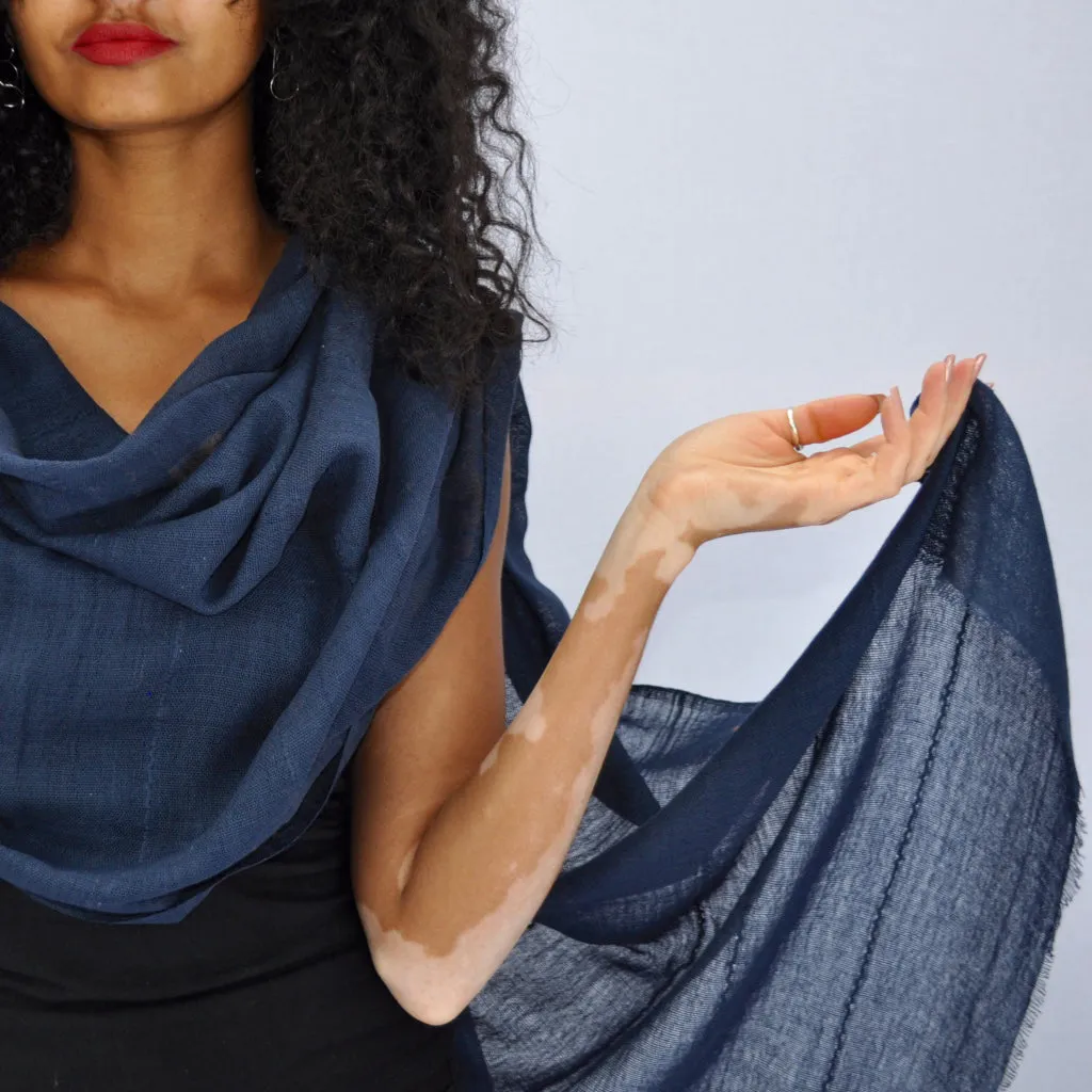 Luxurious Ethiopian Cotton Wrap Scarf | Handmade & Fair Trade