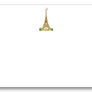 Maison de Papier Blank 4" x 6" Note Cards – Set of 8 – Eiffel Tower