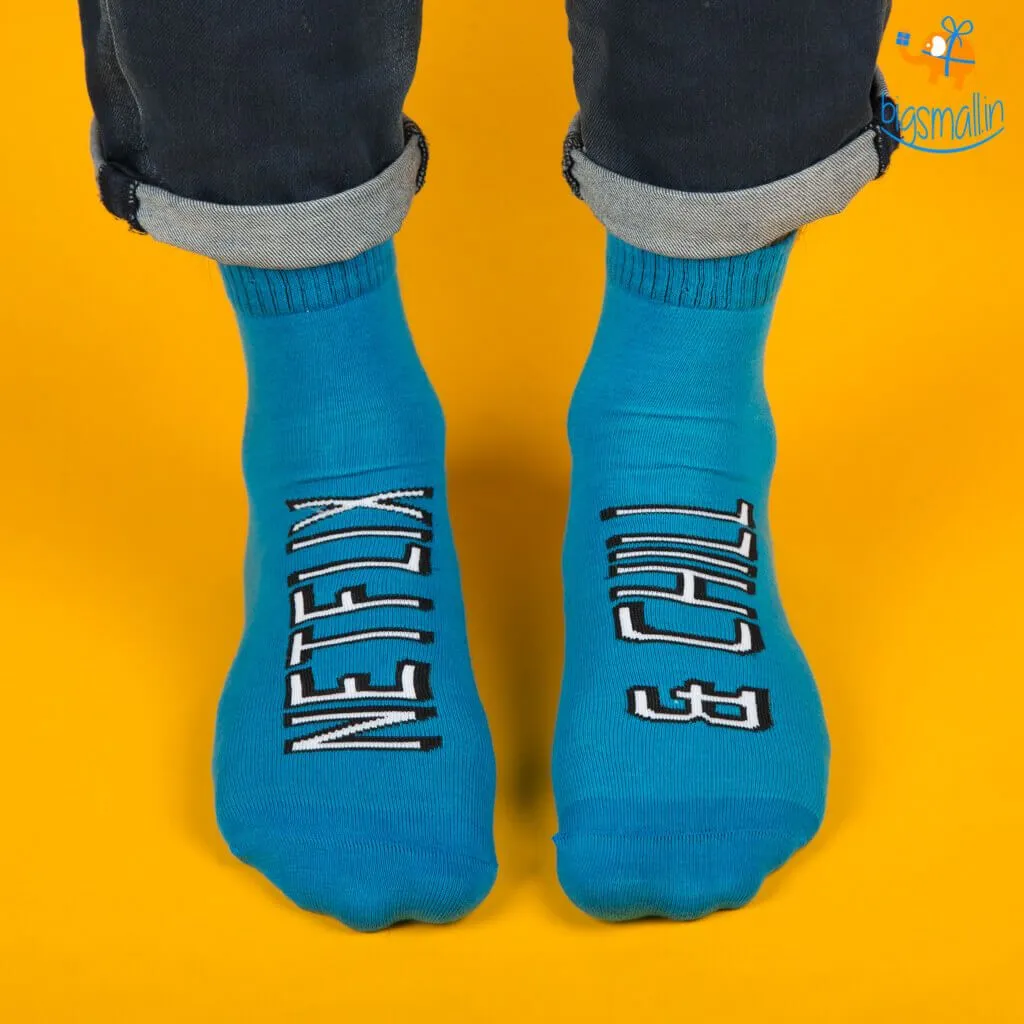 Men Netflix and Chill Socks