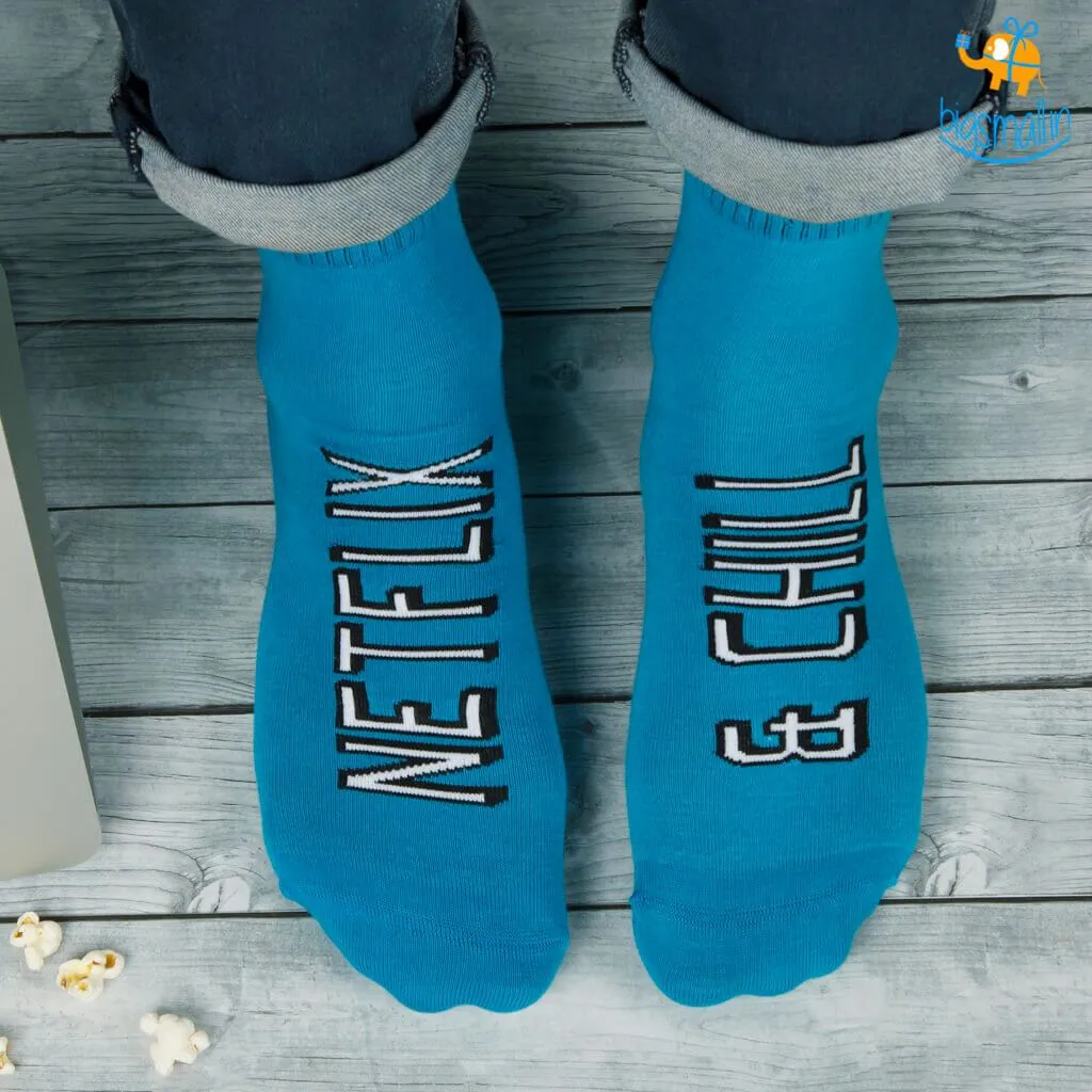 Men Netflix and Chill Socks