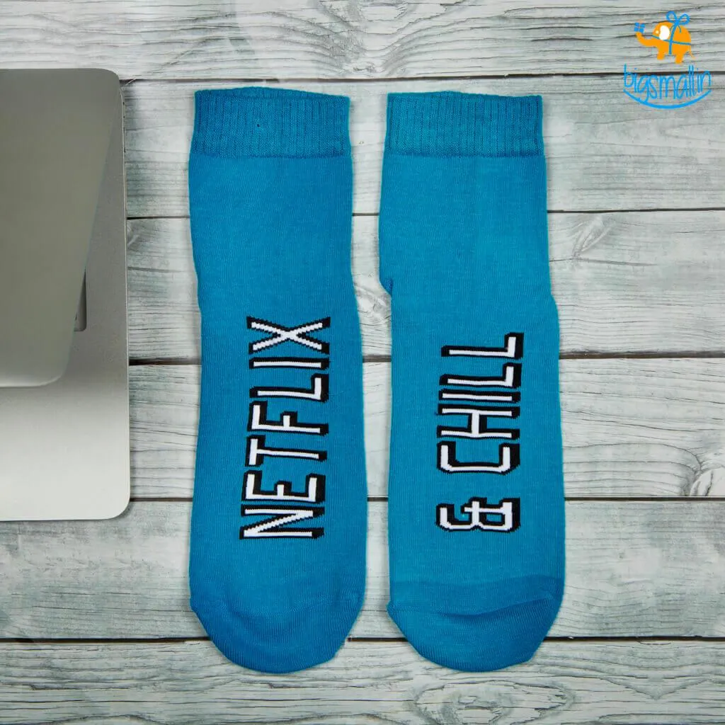 Men Netflix and Chill Socks