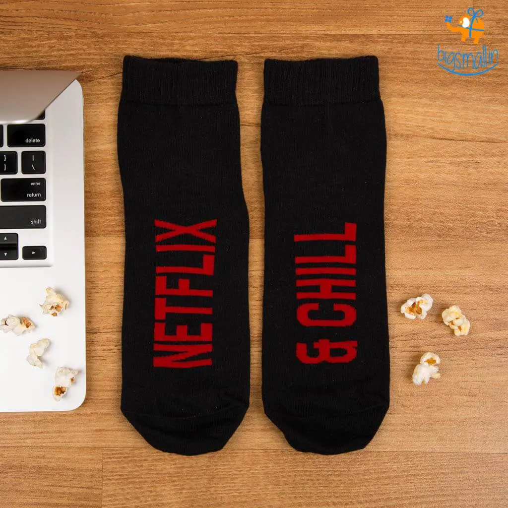 Men Netflix and Chill Socks