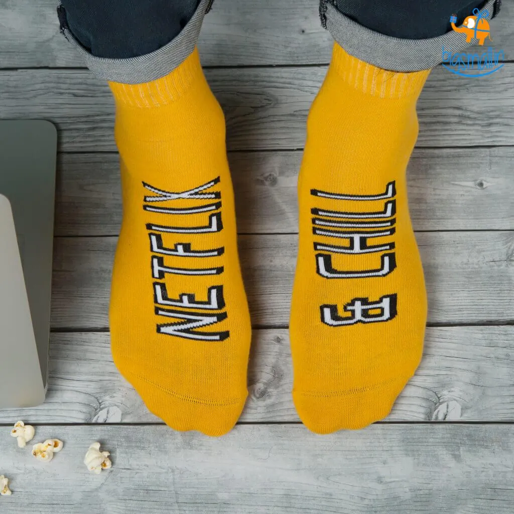 Men Netflix and Chill Socks