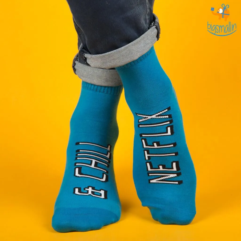 Men Netflix and Chill Socks