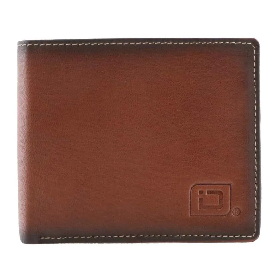 Mens RFID Wallet -  10 Slot Bifold Wallet with ID Window