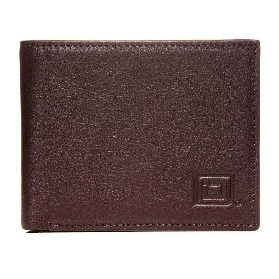 Mens RFID Wallet -  10 Slot Bifold Wallet with ID Window