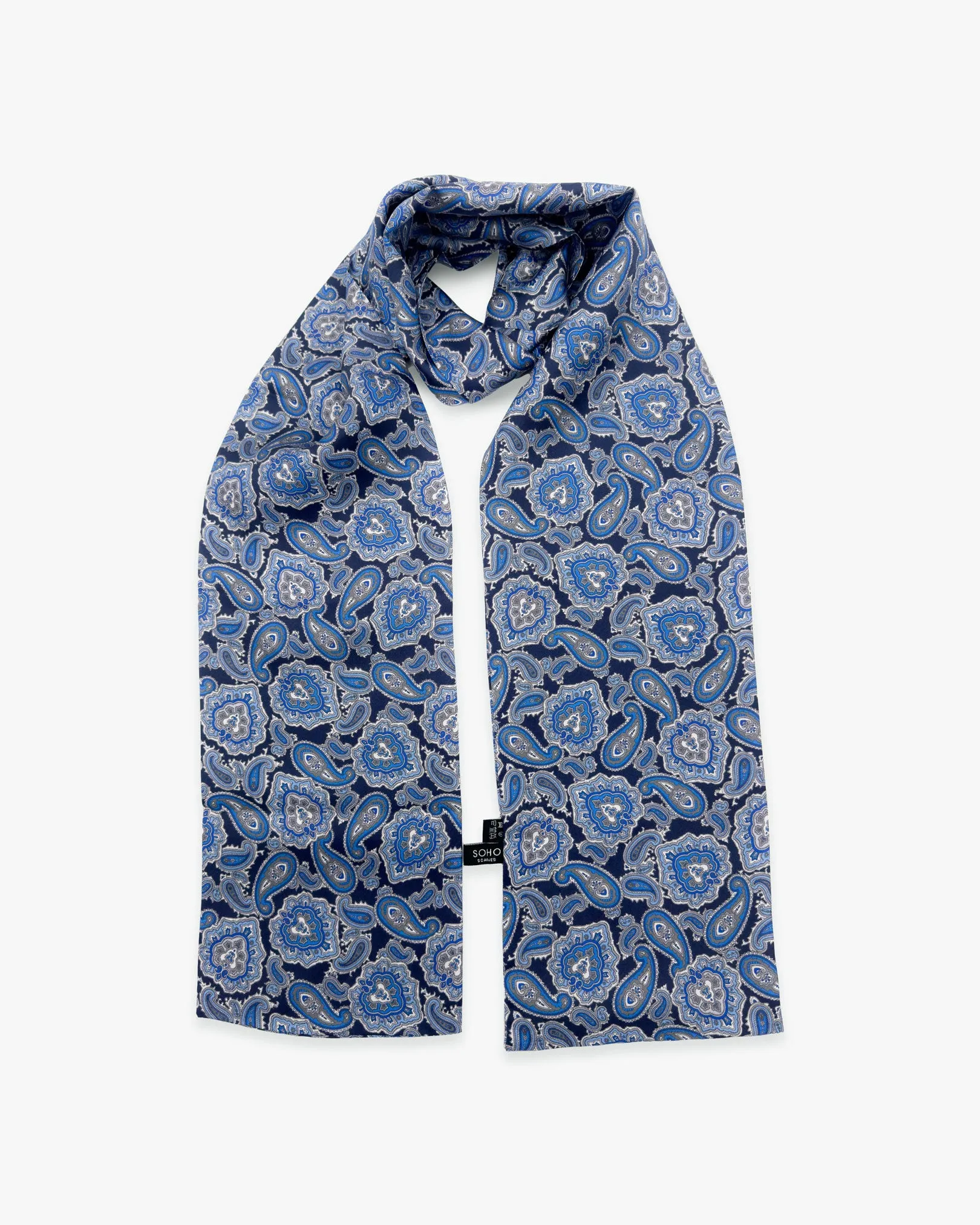 Men's Silk Paisley Scarf - The DeZon