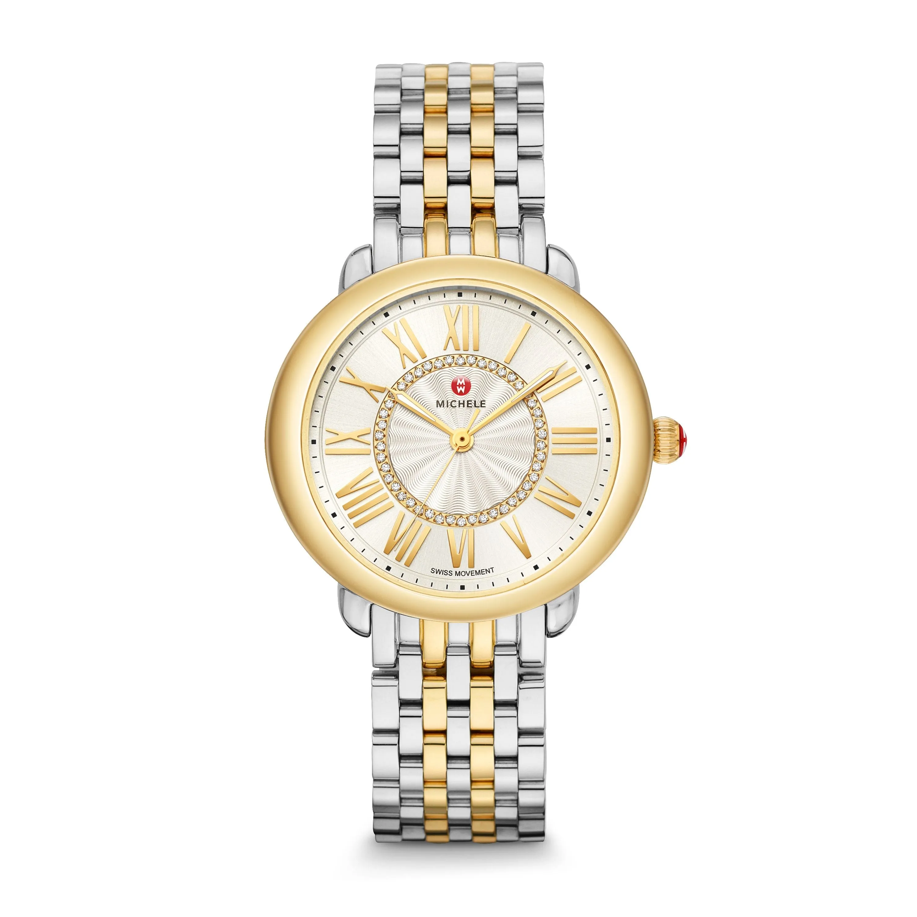 MICHELE Watches Serein Mid Diamond Sunray Dial Watch (36mm)