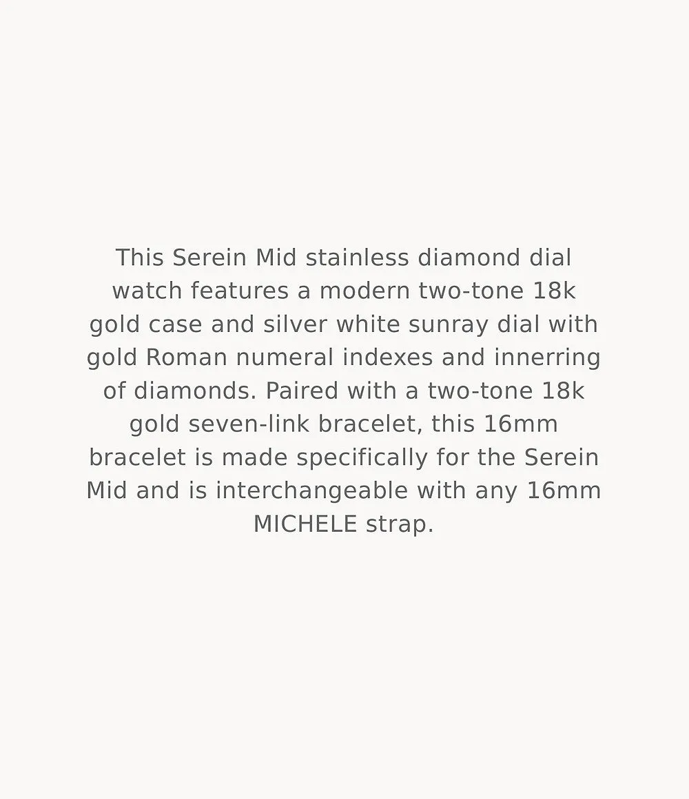 MICHELE Watches Serein Mid Diamond Sunray Dial Watch (36mm)