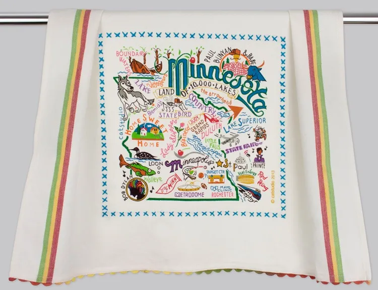 MINNESOTA DISH TOWEL BY CATSTUDIO