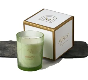 MiRooh Green Herbal Serenity Kaudi Lemongrass and Mint Scented Glass Votive Candle