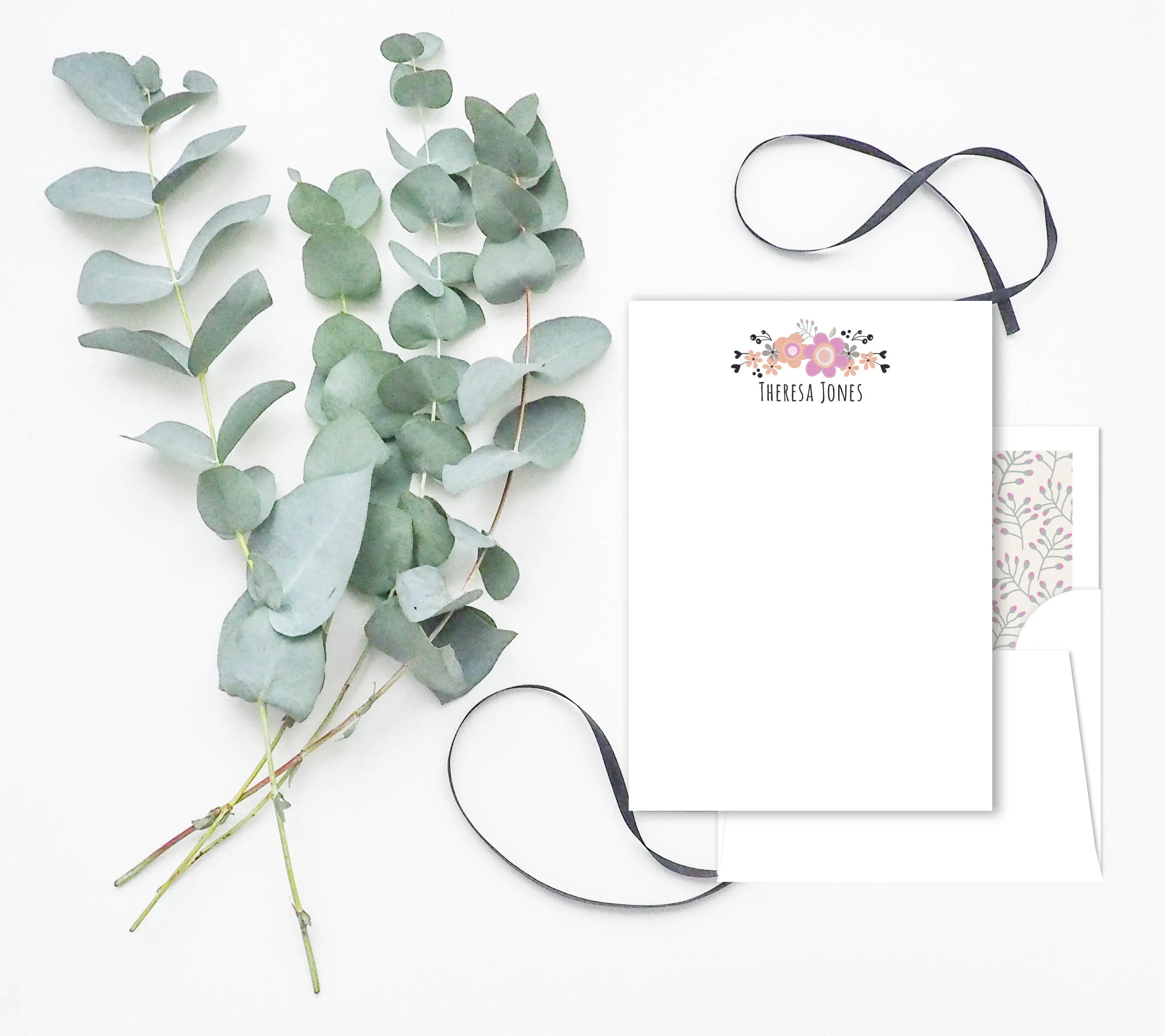 Morning Blooms Stationery Set