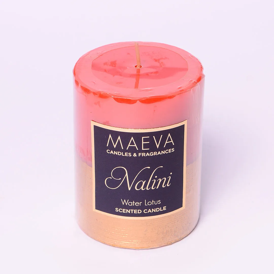 Nalini Red Pillar Candle - M