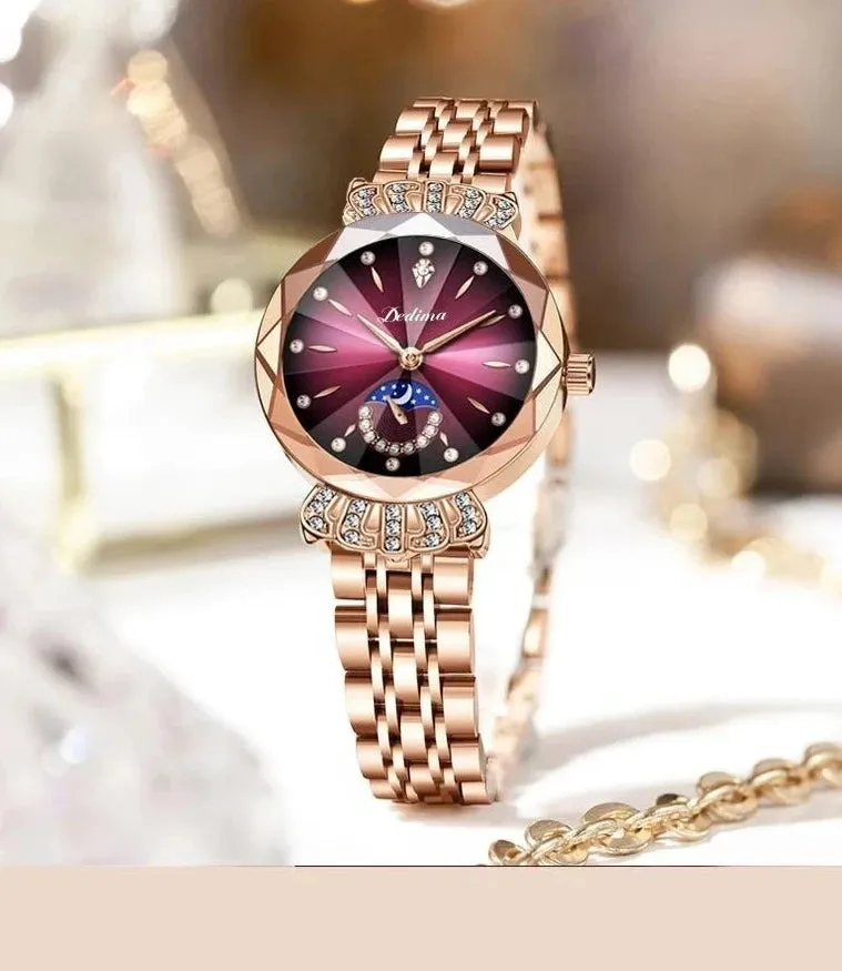 New Trend Fashion Women's Crown Diamond Set Watch Temperament Versatile Watch