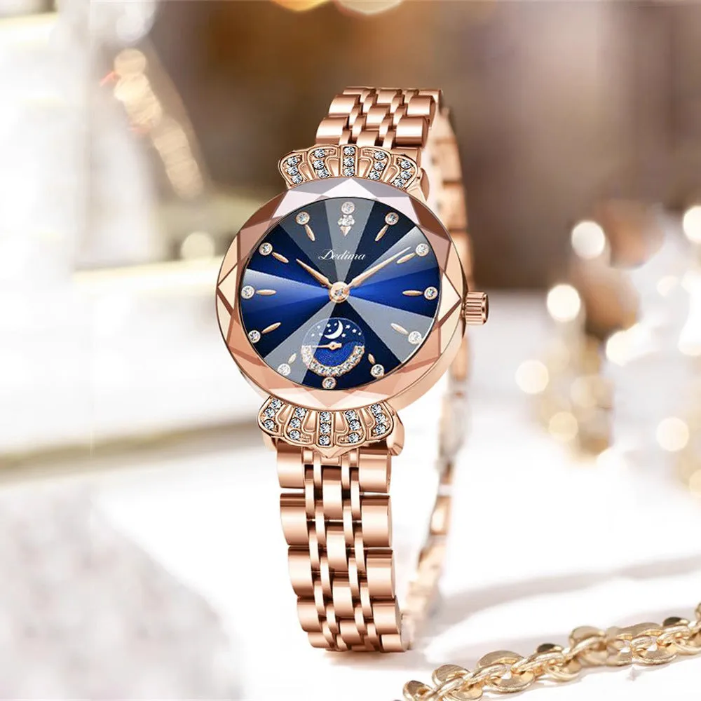 New Trend Fashion Women's Crown Diamond Set Watch Temperament Versatile Watch