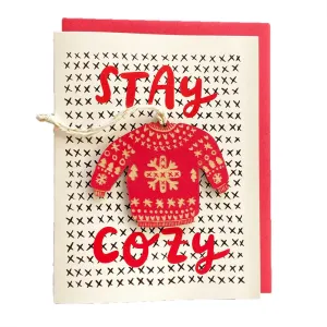 Ornament   Card by SnowMade: Cozy Sweater