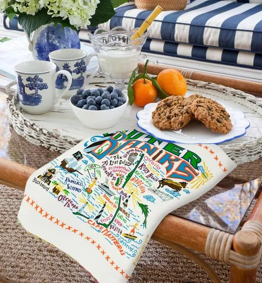 OUTER BANKS DISH TOWEL BY CATSTUDIO