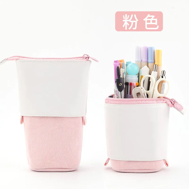 Pencil Case for Girls Cute Retractable Stationery Case Stationery Box Pencil Case