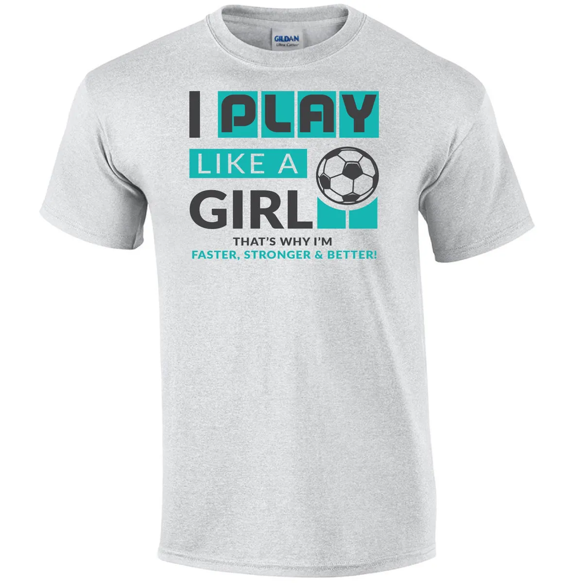 Play Like A Girl Soccer Tee