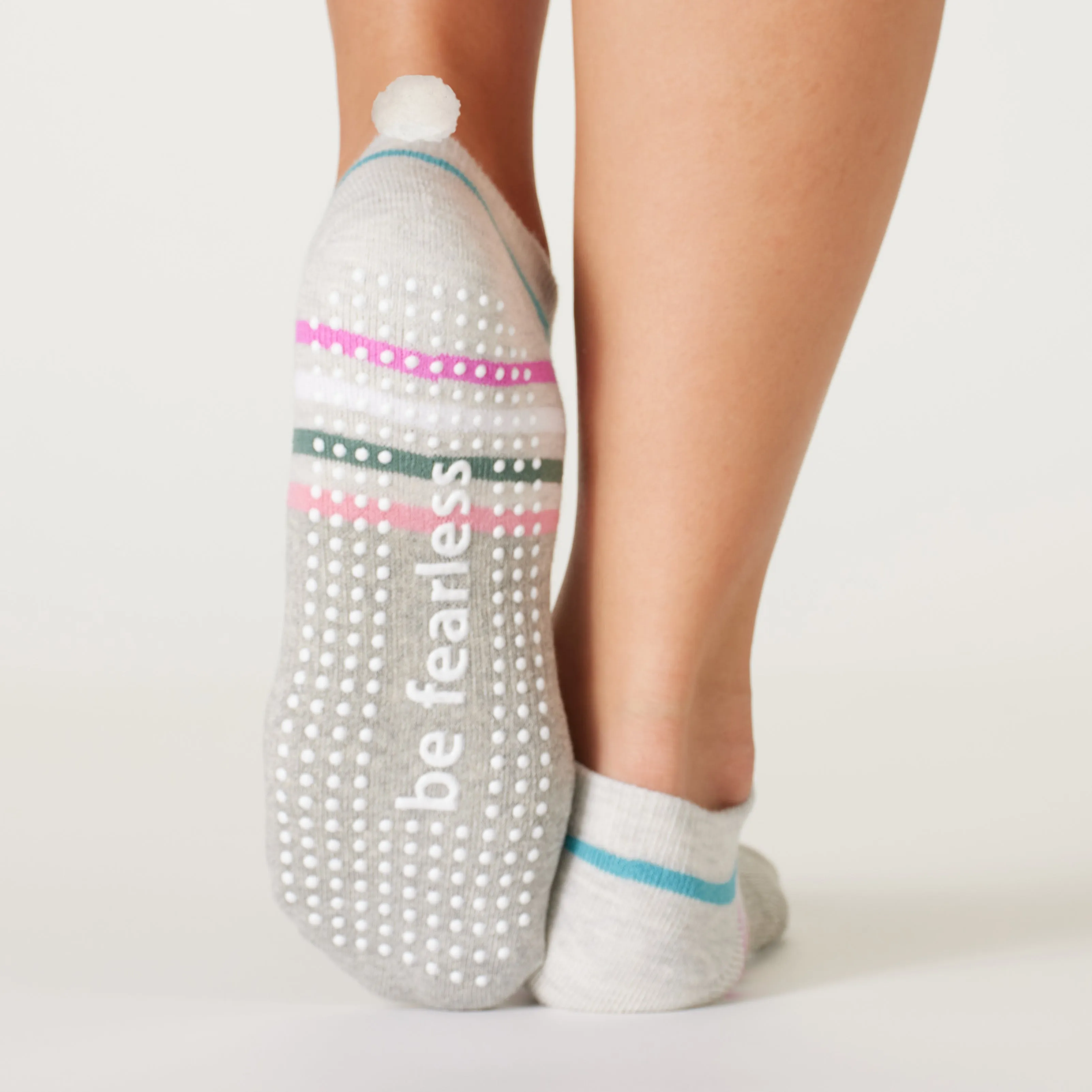 Pom Pom Be Fearless Grip Socks (Olympia)