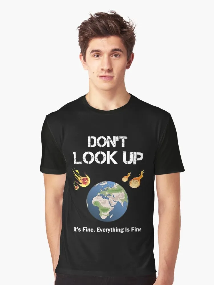 "Don't Look Up: Climate Change Graphic T-Shirt"