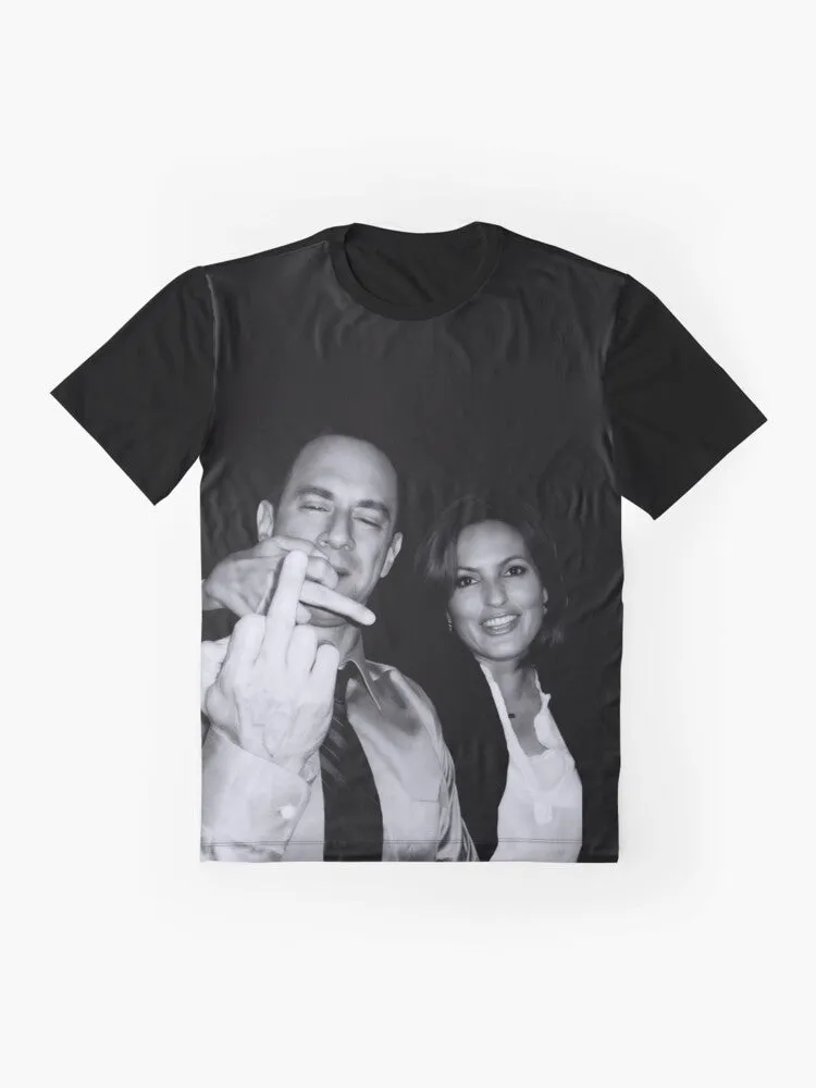 "Elliot Stabler and Olivia Benson: A Fearless Crime-Fighting Duo" Graphic T-Shirt