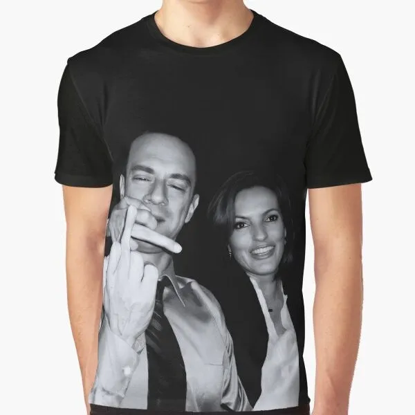 "Elliot Stabler and Olivia Benson: A Fearless Crime-Fighting Duo" Graphic T-Shirt