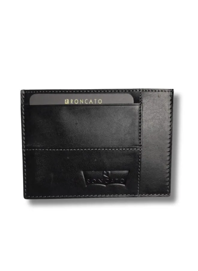 R Roncato Leather Wallet for Men – Premium Leather Wallet with Slots for Banknotes, Credit Cards & Coin Pocket