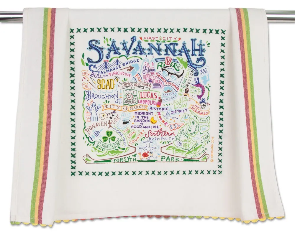 SAVANNAH DISH TOWEL BY CATSTUDIO