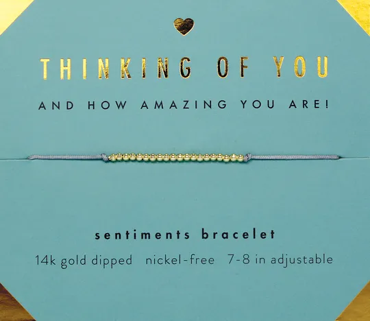 Sentiments Bracelet - Thinking Of You