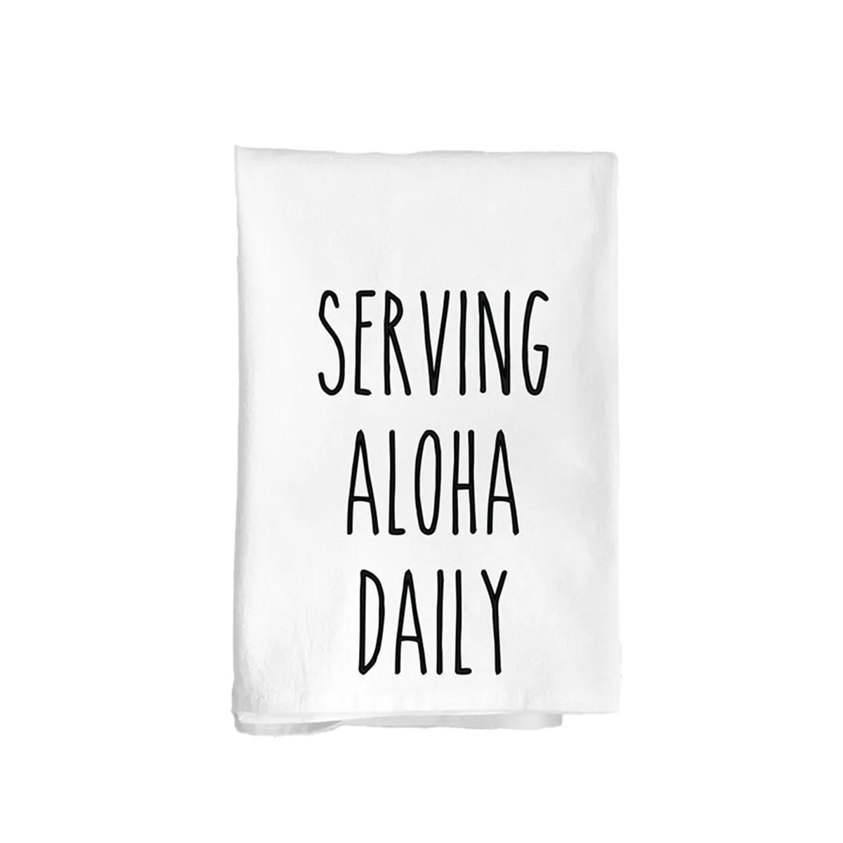 Serving Aloha Daily Flour Sack Kitchen Towel