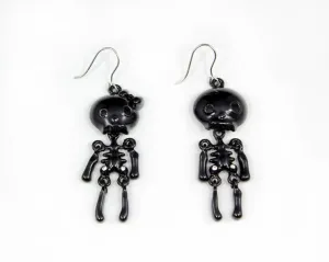 Skeleton Lady and Gentleman Wiggle Earring