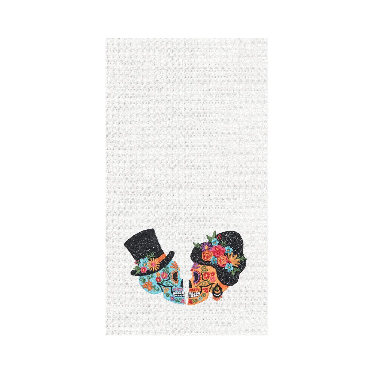 Sugar Skull Couple Kitchen Towel