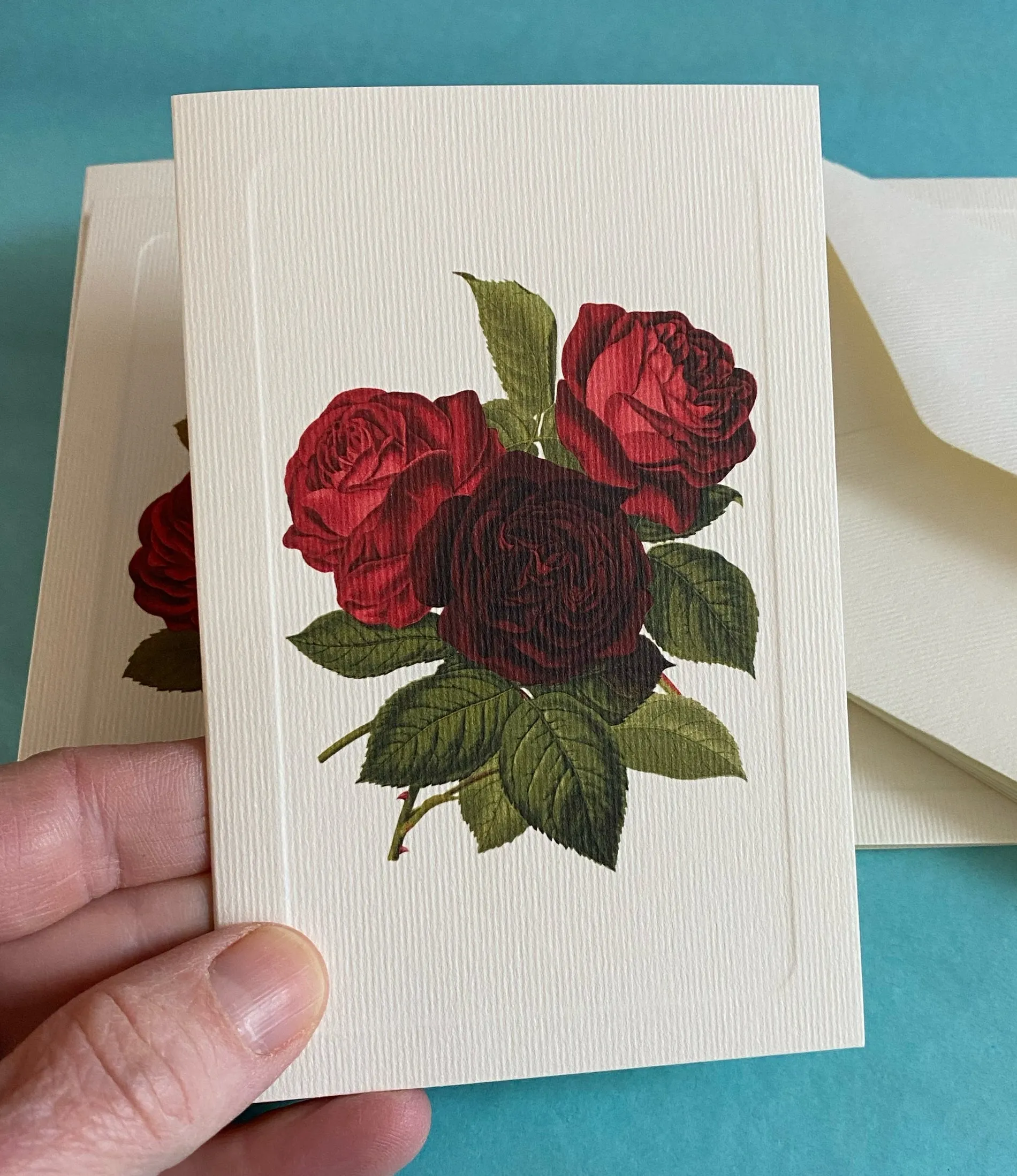 Summer Roses Note Card Set, Four Designs | Rossi 1931 Italian Stationery