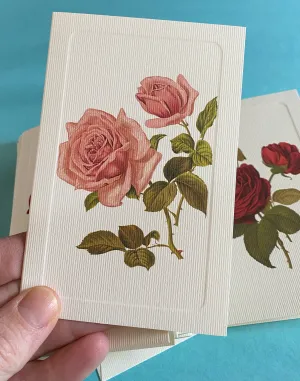 Summer Roses Note Card Set, Four Designs | Rossi 1931 Italian Stationery