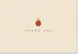 THANK YOU NOTES- LADYBUG