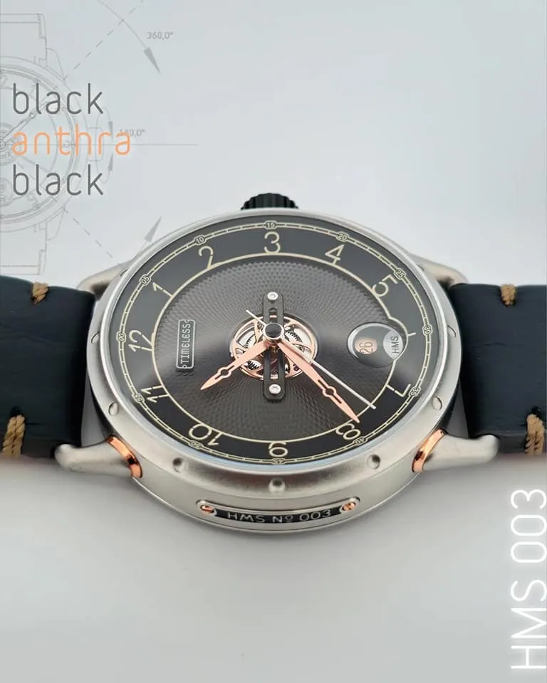 TIMELESS HMS 003 BLACK ANTRACITE DIAL