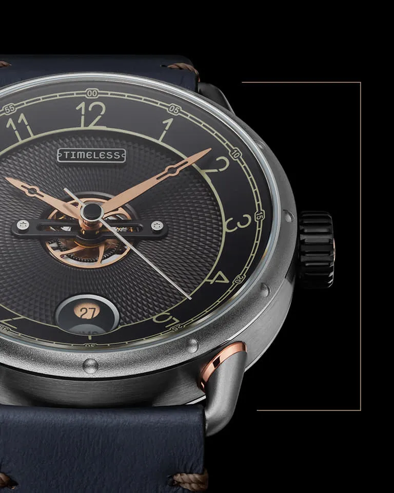 TIMELESS HMS 003 BLACK ANTRACITE DIAL