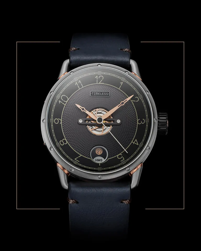 TIMELESS HMS 003 BLACK ANTRACITE DIAL