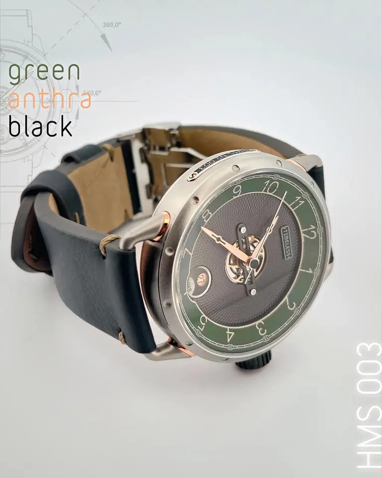 TIMELESS HMS 003 GREEN ANTRACITE DIAL