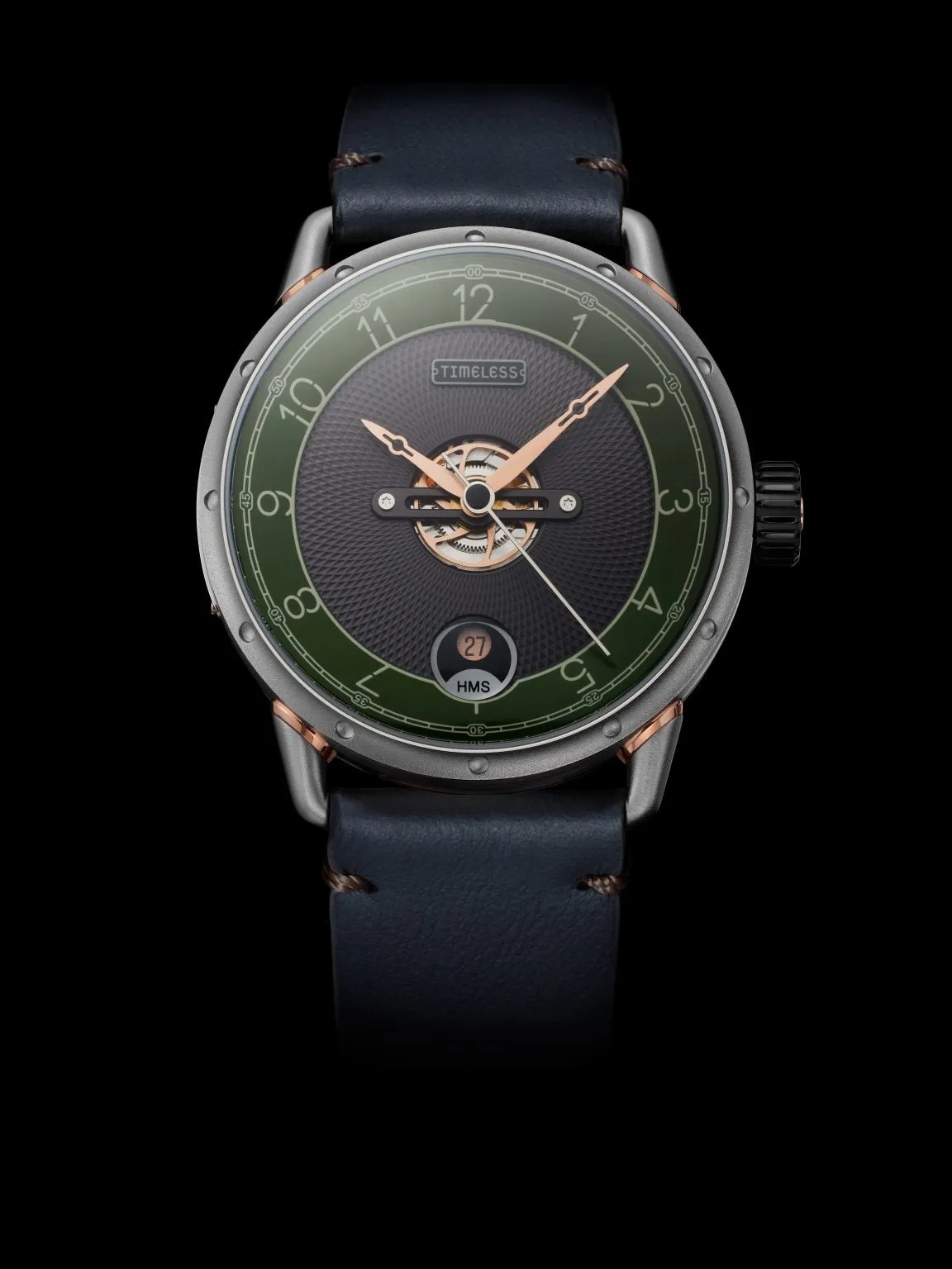 TIMELESS HMS 003 GREEN ANTRACITE DIAL