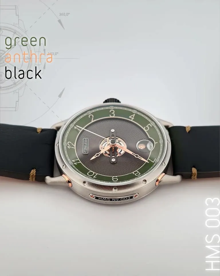 TIMELESS HMS 003 GREEN ANTRACITE DIAL