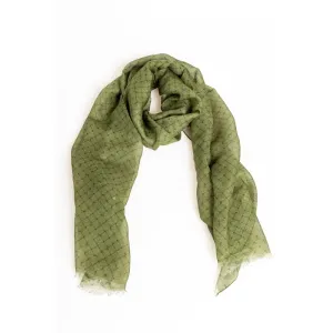 Trussardi Green Modal Men Scarf